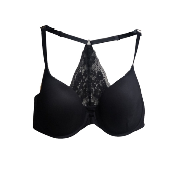 VICTORIA'S SECRET Front Close Lined Demi Bra Lace back detail adjustable 4797 - Picture 1 of 4